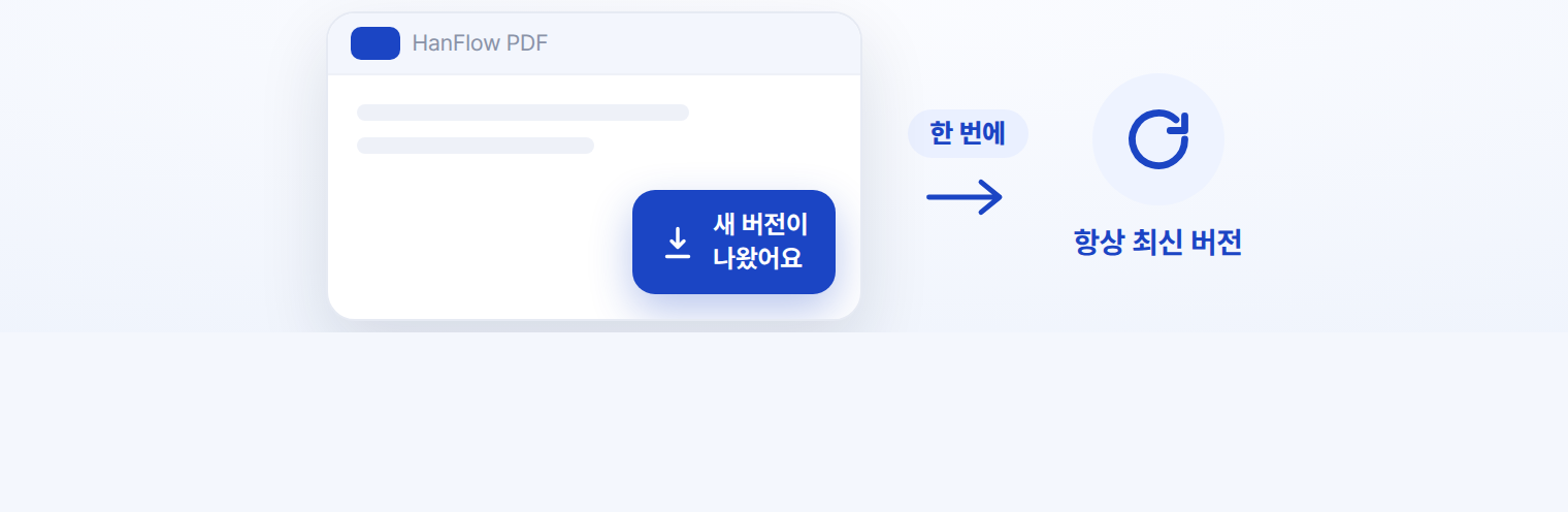 새 버전 출시 시 앱에서 안내